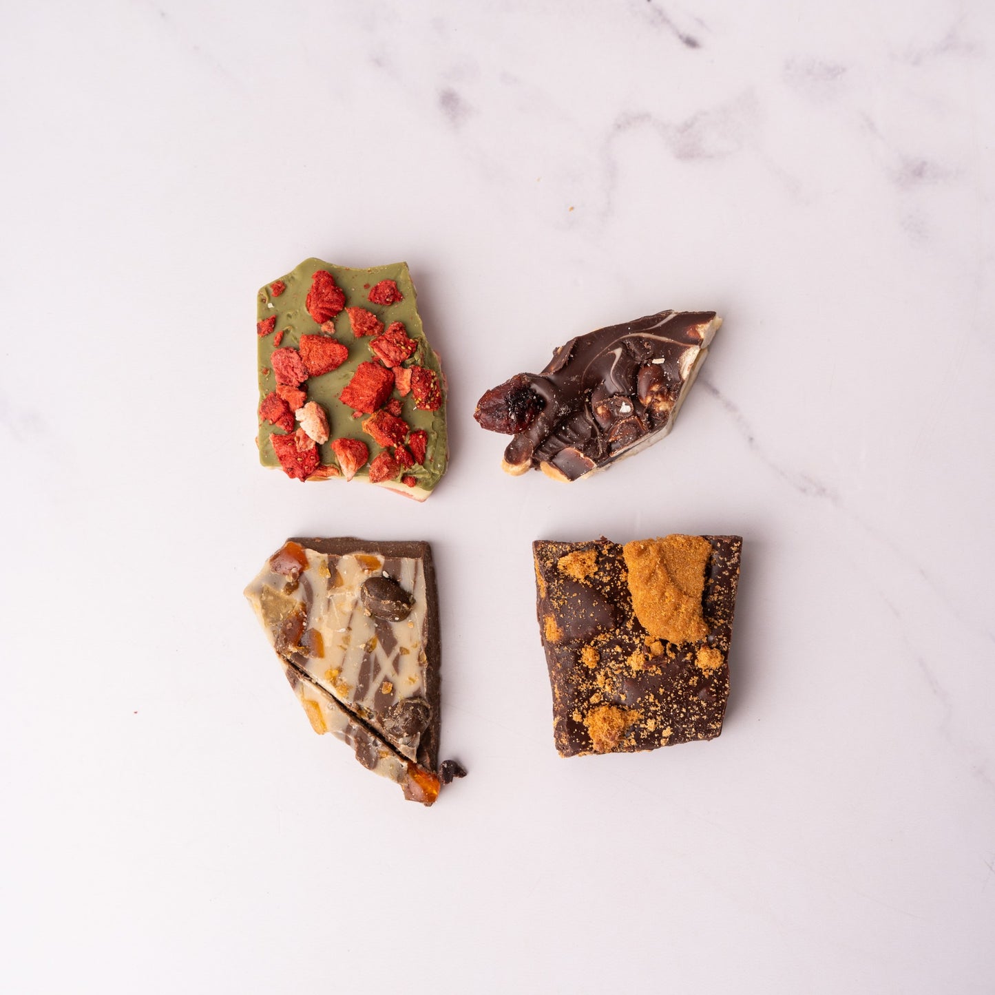 Bark de chocolate 4 sabores 1 lb · Caja de Regalo