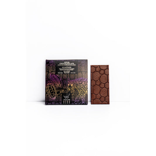Dark Chocolate Bar – 70% Cacao – Aj Asipasm Cooperative (80g)
