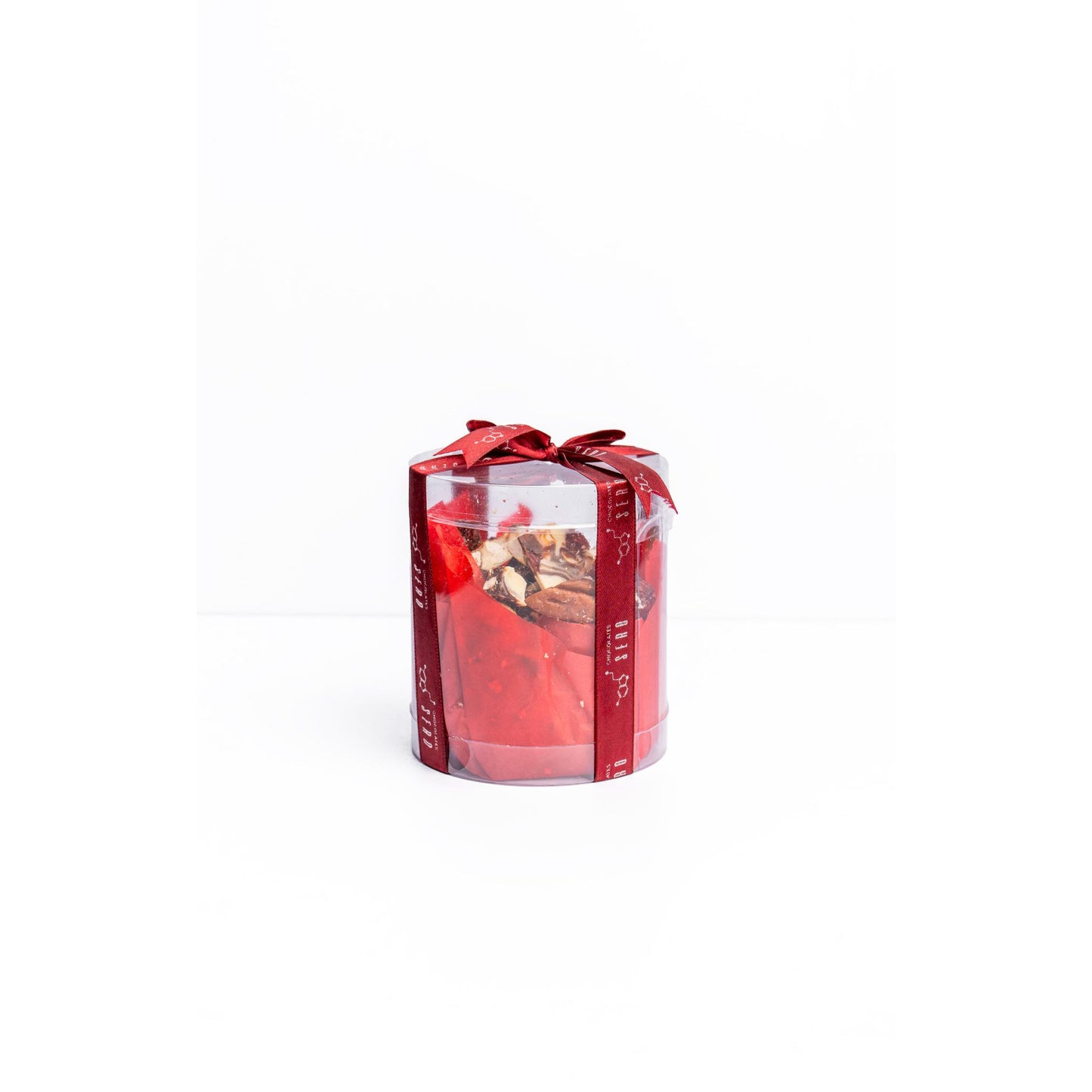 Corteza de Chocolate – Chocolate Blanco y Oscuro con Nueces y Frutos Rojos – 100g