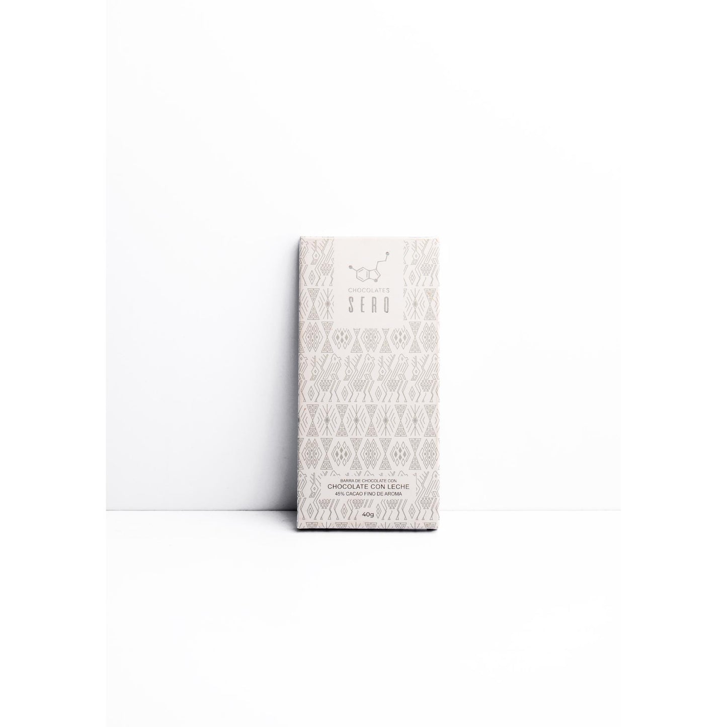 Barra de 40g chocolate con leche.
