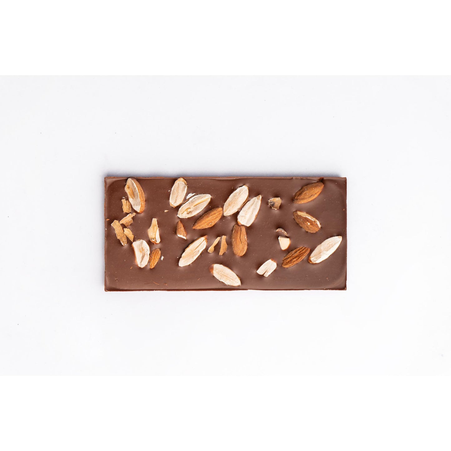 Barra de chocolate de 40g chocolate con leche y almendra