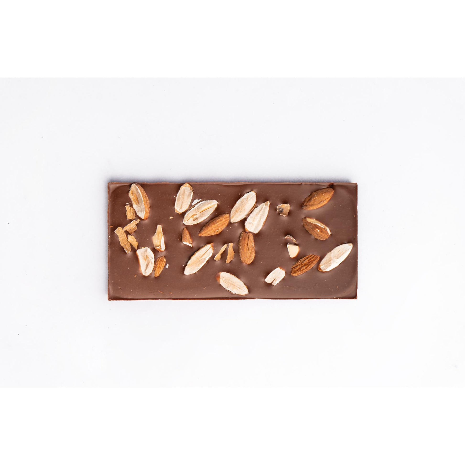 Barra de chocolate de 40g chocolate con leche y almendra